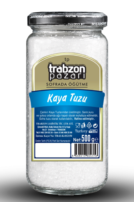 Rafineli, Iyotsuz Öğütülmüş Kaya Tuzu 500 GR